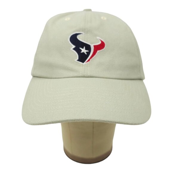 NFL Houston Texans Football Adjustable Size Strapback Cap Baseball Hat Khaki - Picture 9 of 13